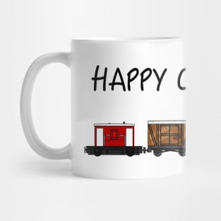 Christmas 2020 Steam Train Locomotive and Festive Wagons Mug